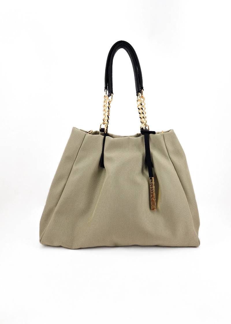 Paola T. Shopper In Cordura Con Dettagli Oro