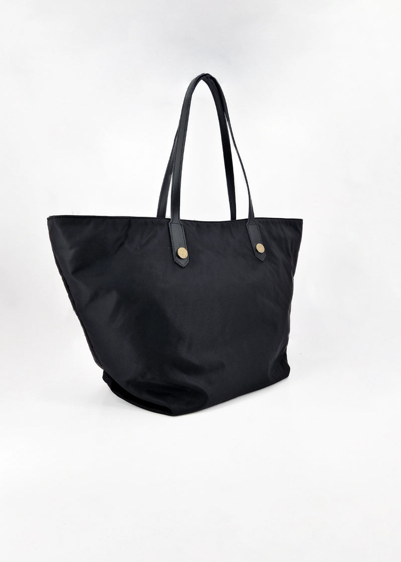 Paola T. Shopper In Nylon Con Rivetti Oro