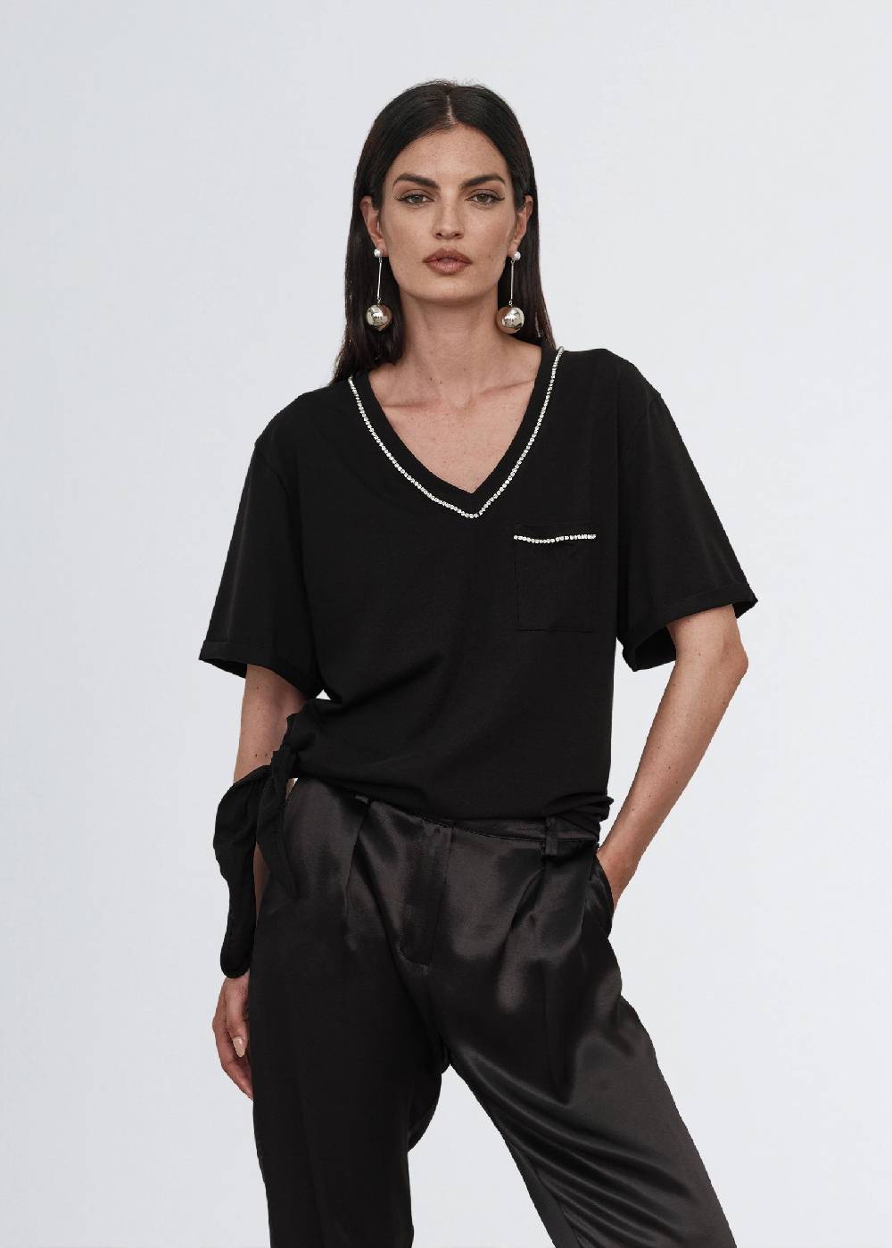 Paola T. T-Shirt in cotone stretch