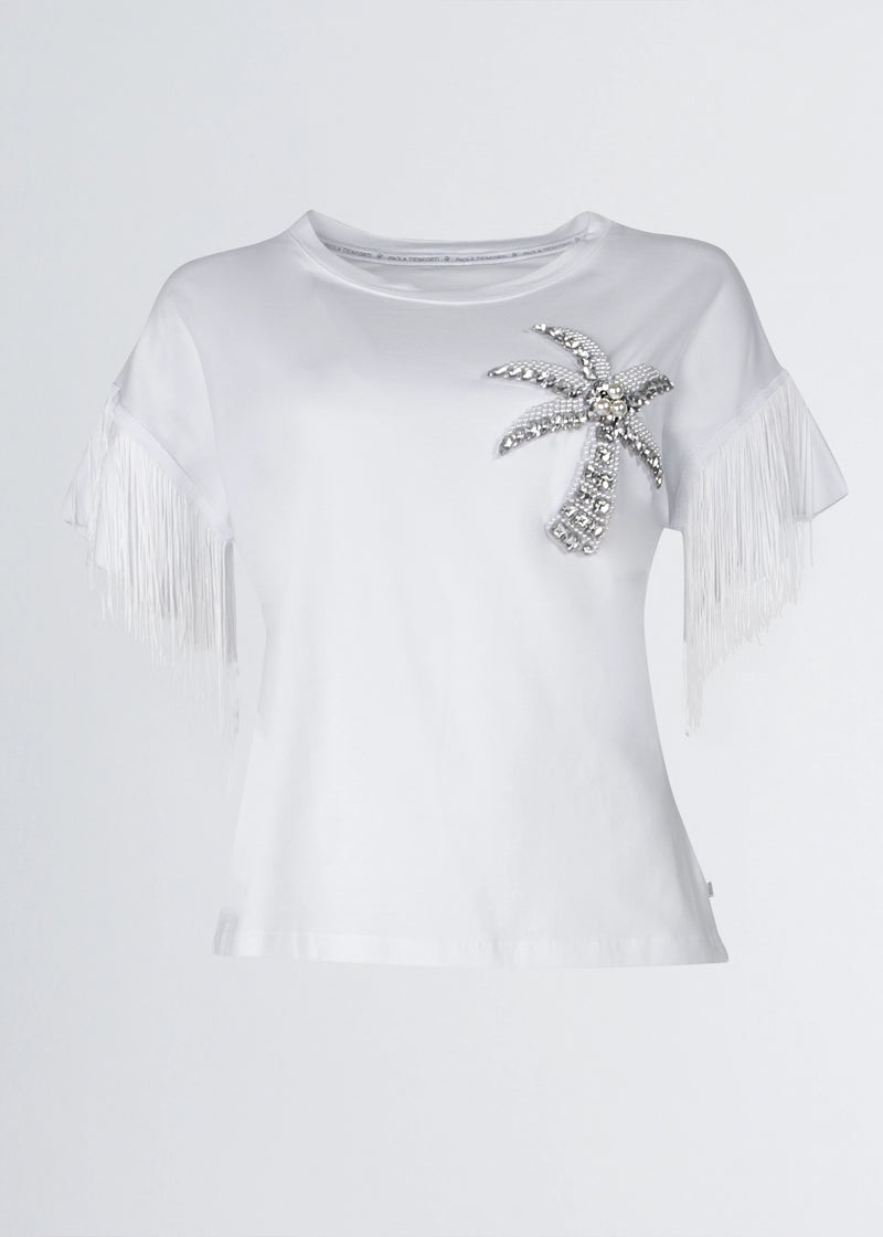 Paola T. T-shirt In Cotone Stretch