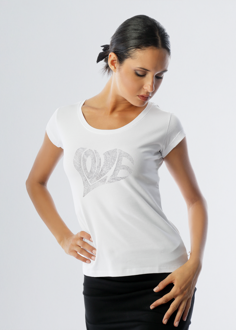 Paola T. T-shirt Slim Heart
