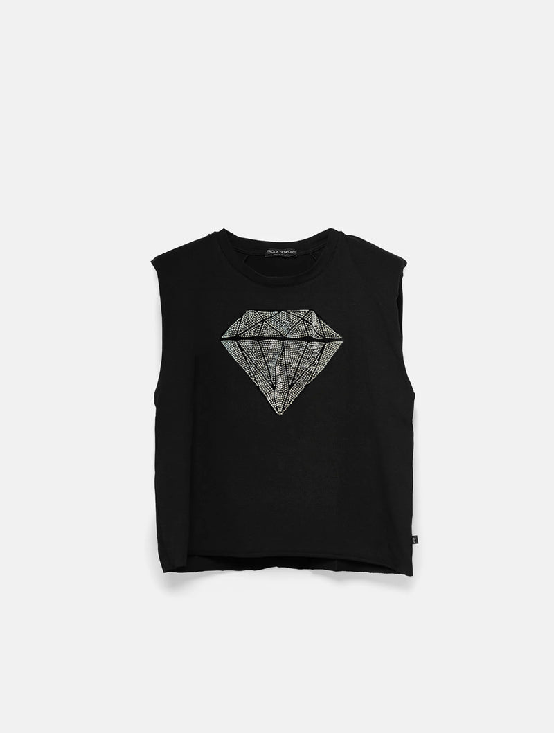 Paola T. T-shirt Smanicata Diamond