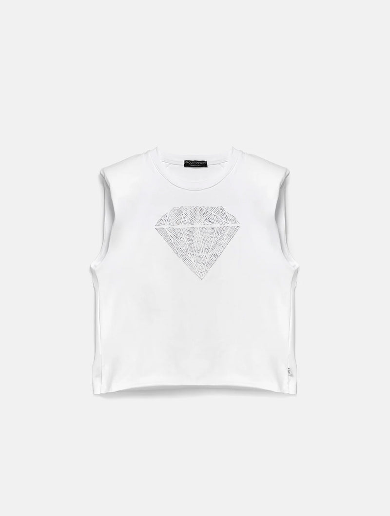 Paola T. T-shirt Smanicata Diamond