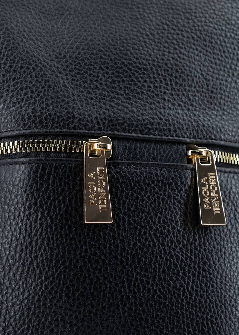 Paola T. Zaino In Pelle Con Dettagli Oro