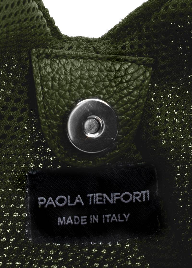 Paola T. Sacca Hobo In Traforato Con Dettagli Argento