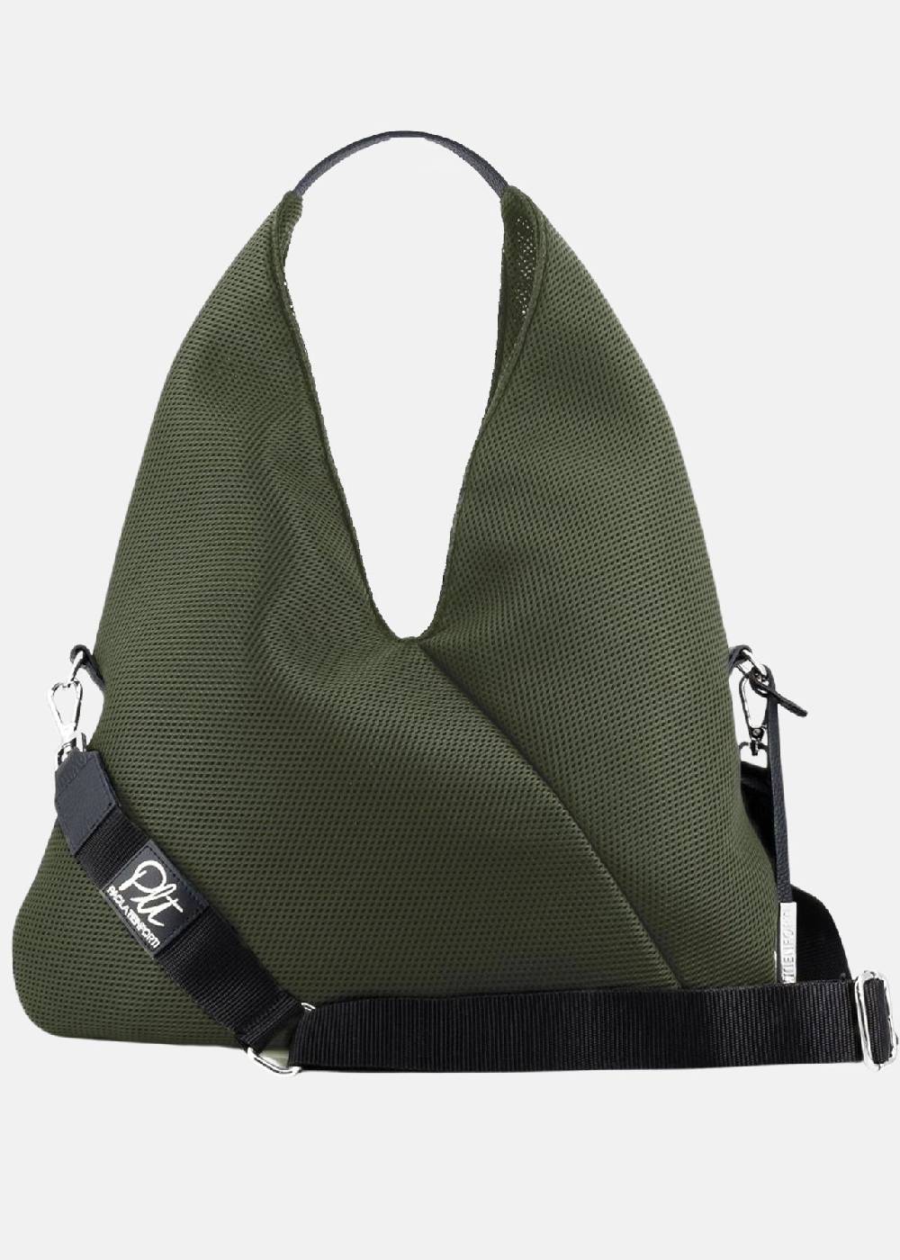 Paola T. Sacca hobo in traforato con dettagli argento