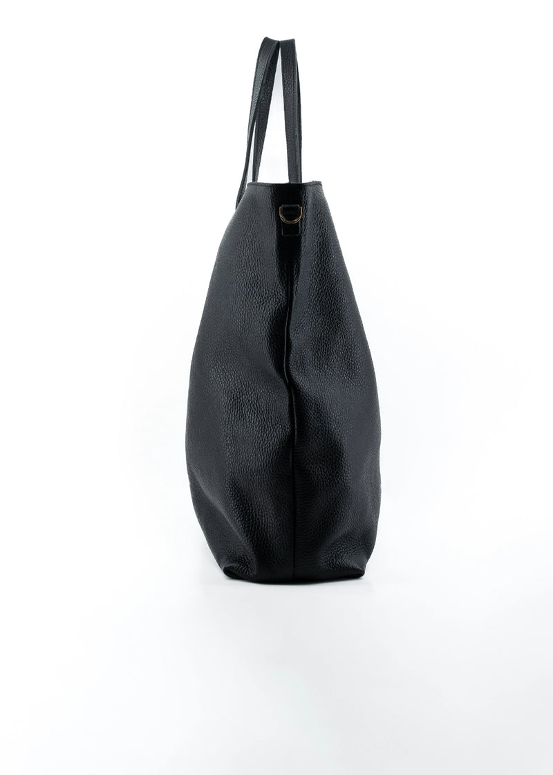 Paola T. Shopper Large In Pelle Morbida Con Dettagli Argento