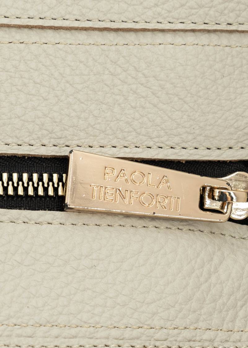 Paola T. Shopper Large In Pelle Morbida Con Dettagli Oro