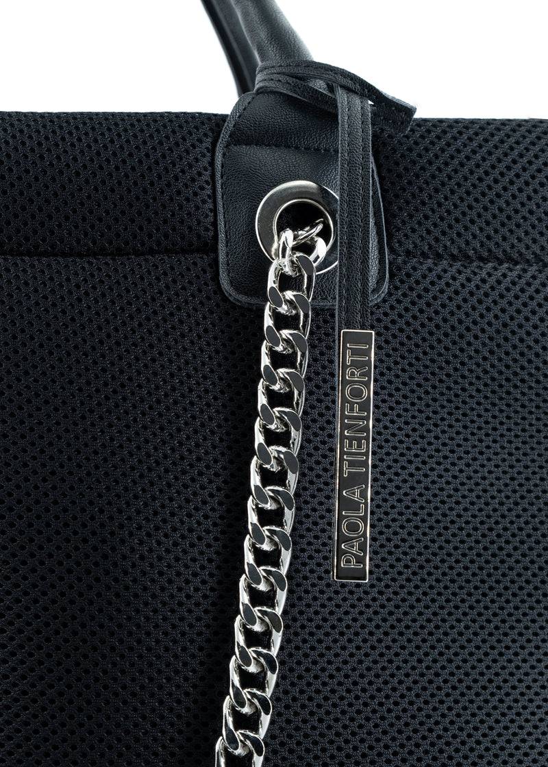 Paola T. Shopper Large In Traforato Con Dettagli Argento