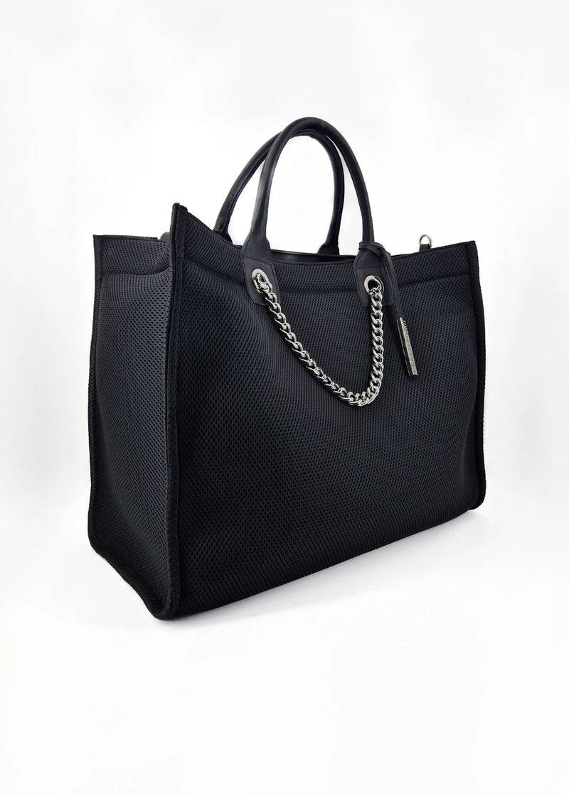 Paola T. Shopper Large In Traforato Con Dettagli Argento