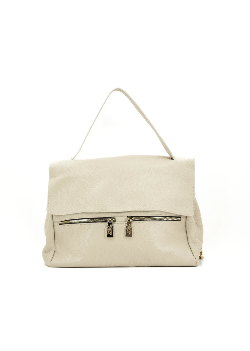 Paola T. Shopper Medium In Pelle Morbida Con Dettagli Oro