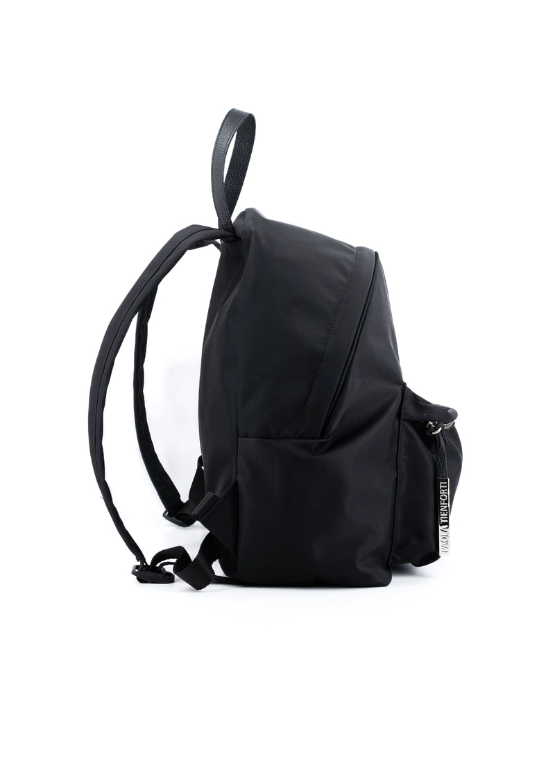 Paola T. Zaino In Nylon Tecnico Con Rifiniture Argento