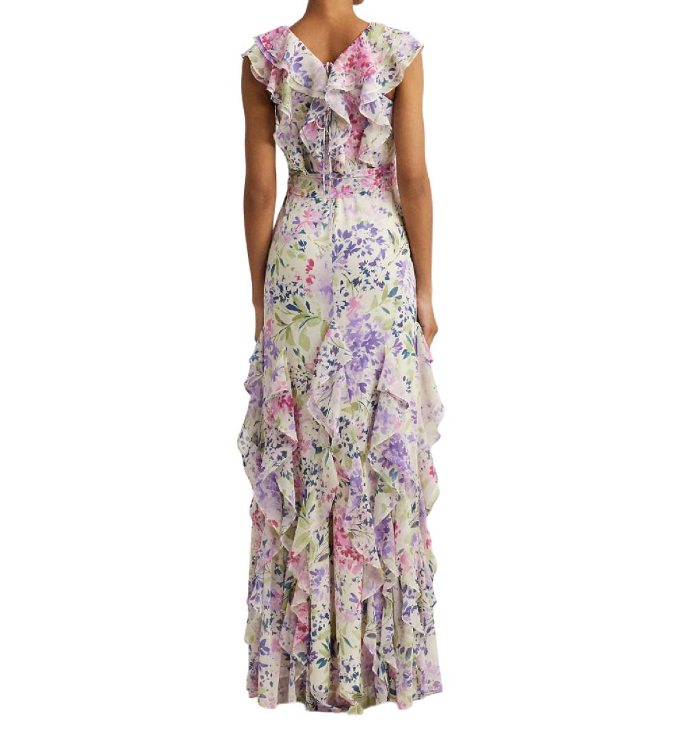 LAUREN RALPH LAUREN ABITO A FIORI IN GEORGETTE 253933485001 SKU: 253933485001