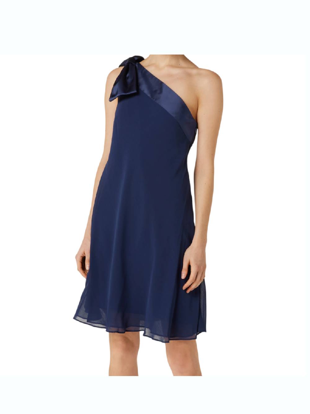 LAUREN RALPH LAUREN ABITO MONOSPALLA CON FIOCCO BLU 253937401002 SKU: 253937401002