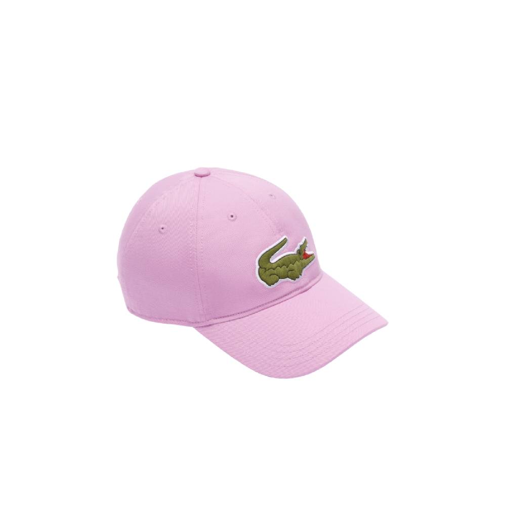 LACOSTE BERRETTO UNISEX IN TWILL DI COTONE BIOLOGICO REGOLABILE LACOSTE ROSA RK9871IXV SKU: RK9871IXV