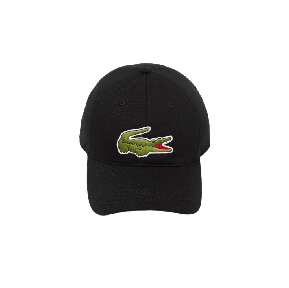 LACOSTE BERRETTO UNISEX IN TWILL DI COTONE BIOLOGICO REGOLABILE LACOSTE NERO RK9871031 SKU: RK9871031