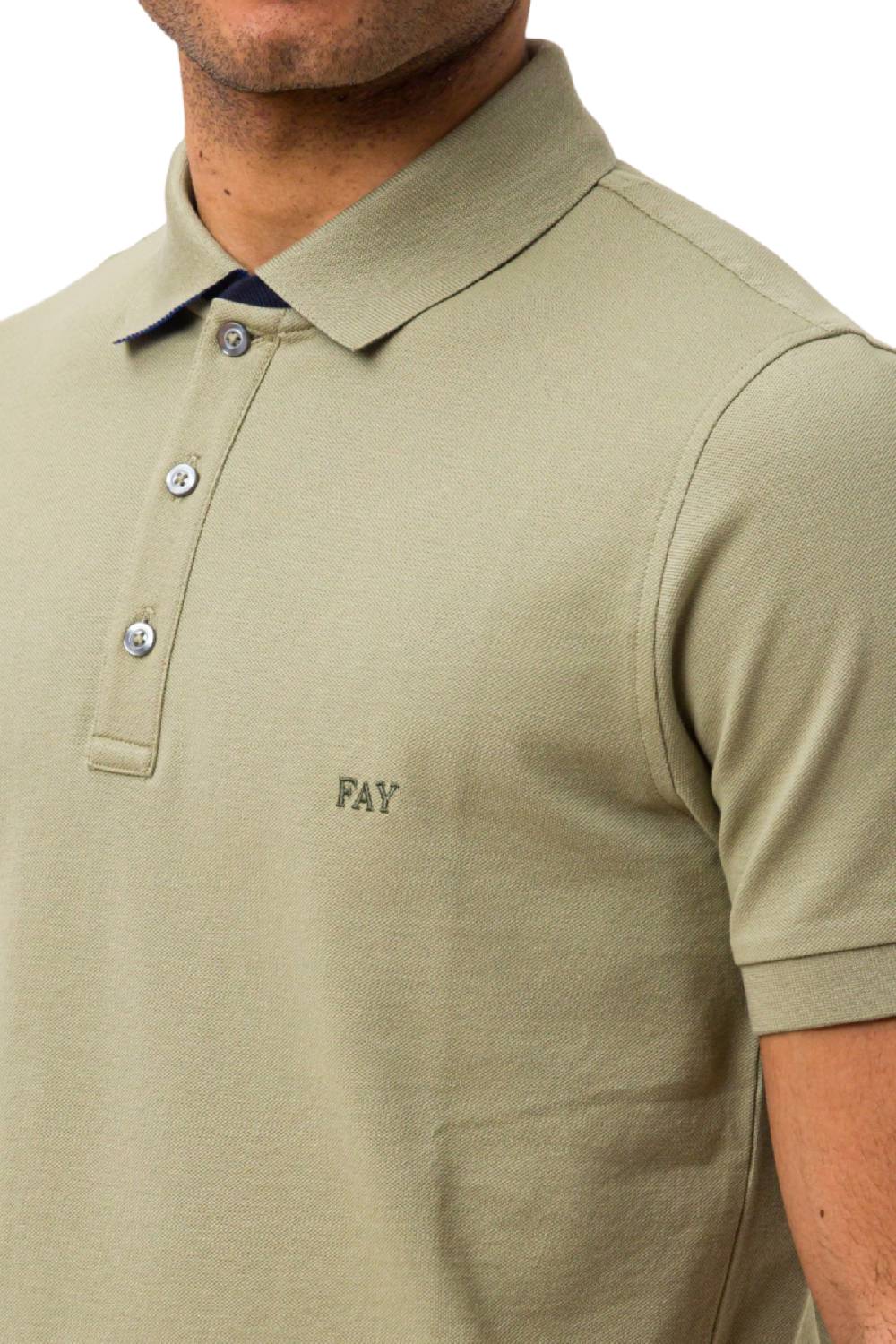 FAY POLO STRETCH VERDE SKU: NPMB248144STDWV419