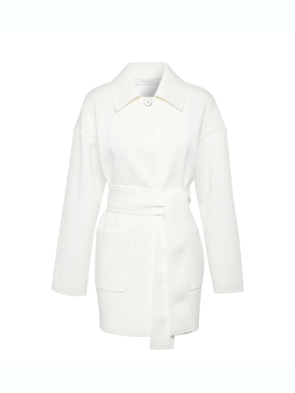 MAX MARA EASYWEAR GIACCA RAUCHE IN TESSUTO SCUBA BIANCA 2416911037600001 SKU: 2416911037600001