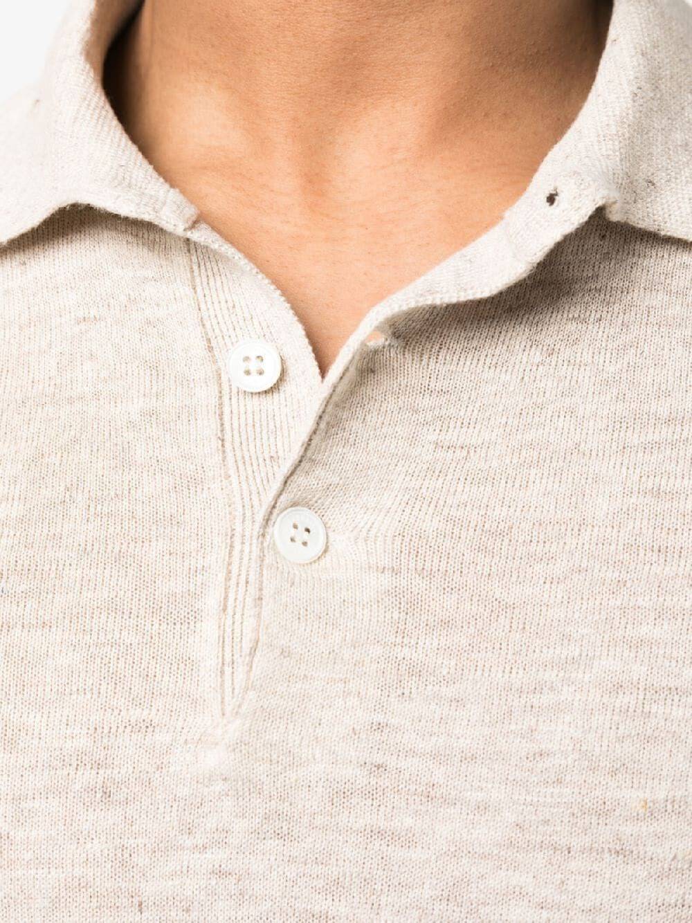 BRUNELLO CUCINELLI POLO IN MAGLIA DI LINO E COTONE M2L00315C2944 SKU: M2L00315C2944