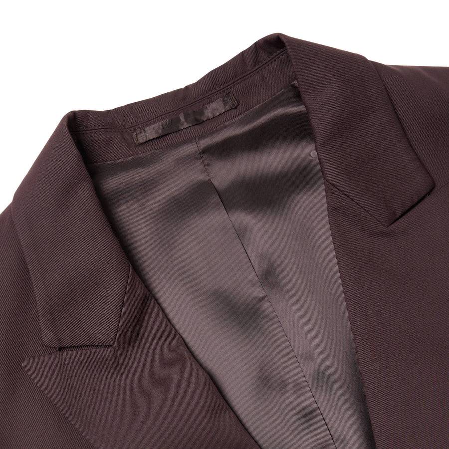 Paolo Pecora Blazer Monopetto In Cotone Fluido - Ebano