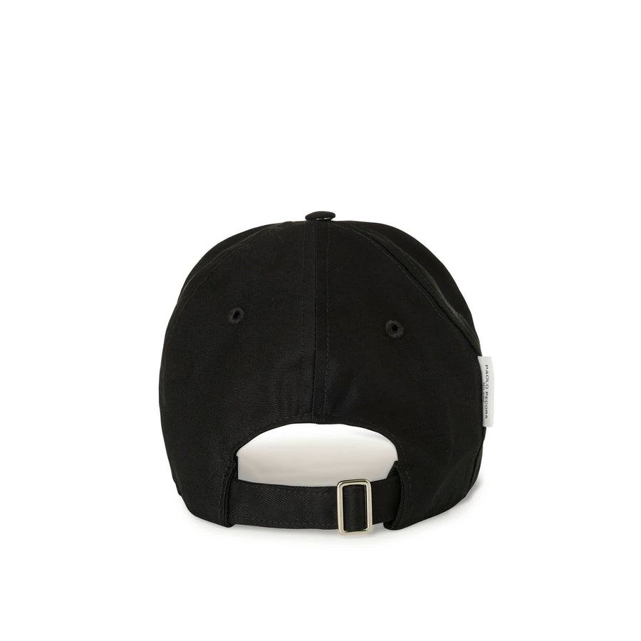 Paolo Pecora Cappellino Di Cotone Nero "Vibes" By Pietro Terzini