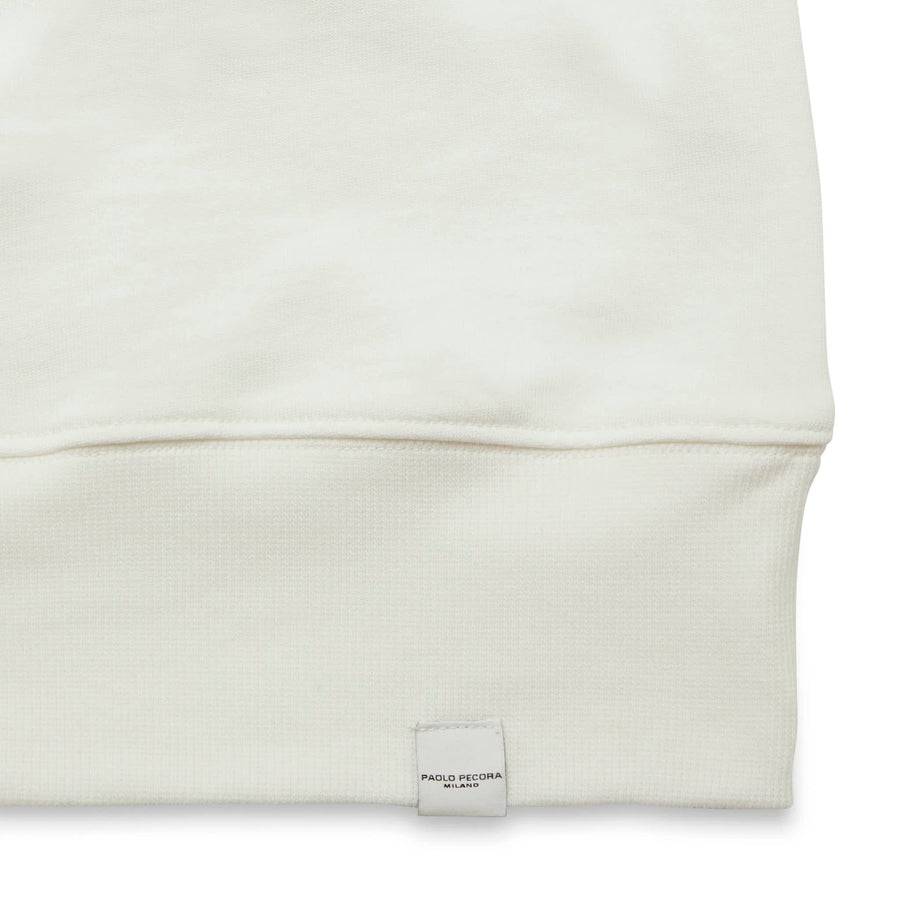 Paolo Pecora Felpa Bianca "Holiday" By Pietro Terzini