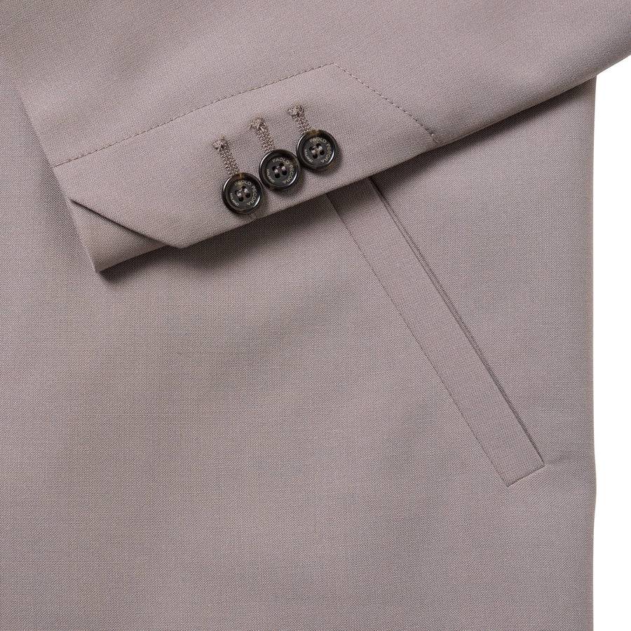 Paolo Pecora Giacca Elegante In Fresco Lana - Tortora