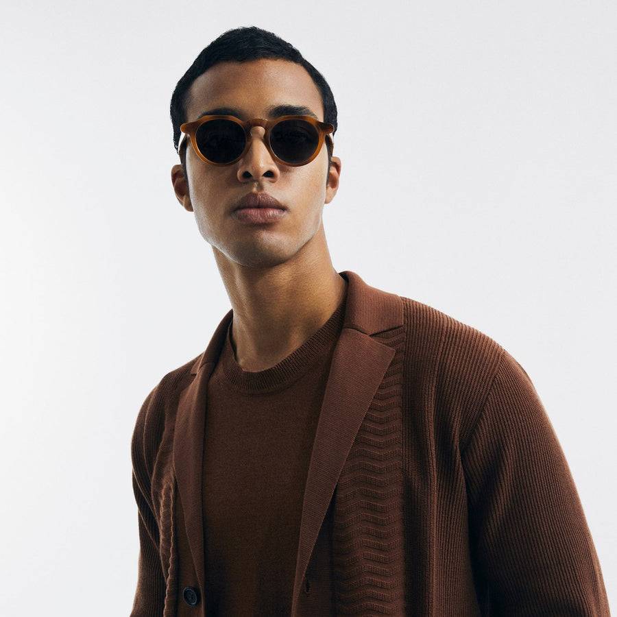 Paolo Pecora Maglia Girocollo In Seta Cotone Extrafine - Ebano