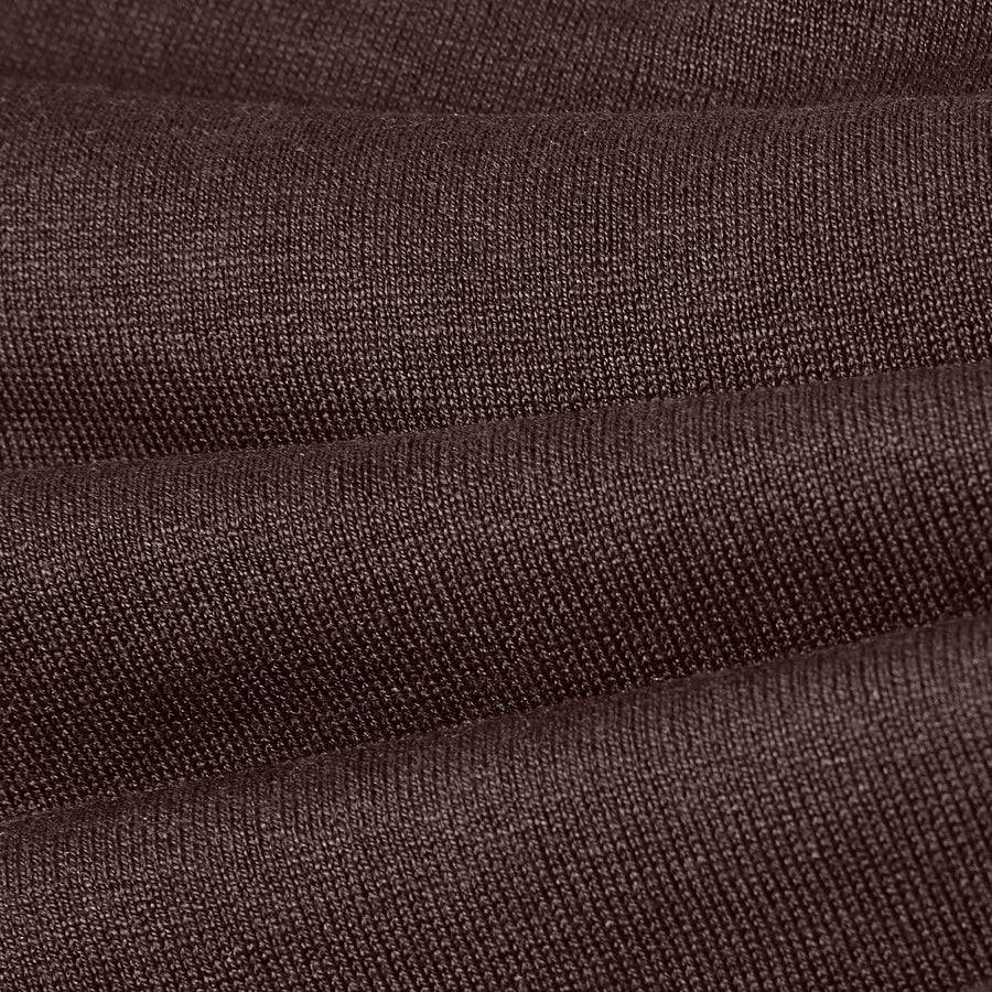 Paolo Pecora Maglia Girocollo In Seta Cotone Extrafine - Ebano