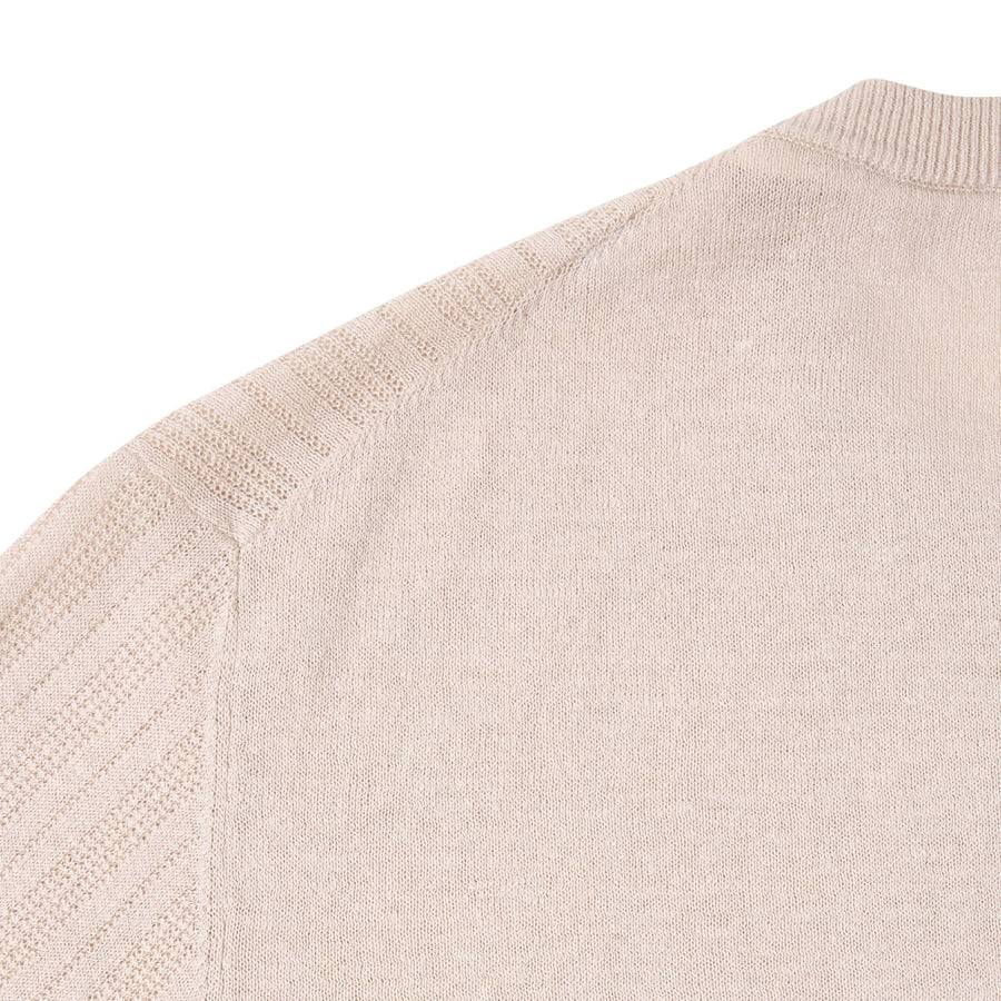 Paolo Pecora Maglia In Lino Cotone Extrafine - Sabbia