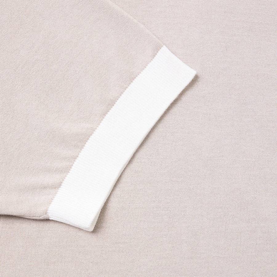 Paolo Pecora Maglia In Seta Cotone Extrafine - Eleganza Sabbia