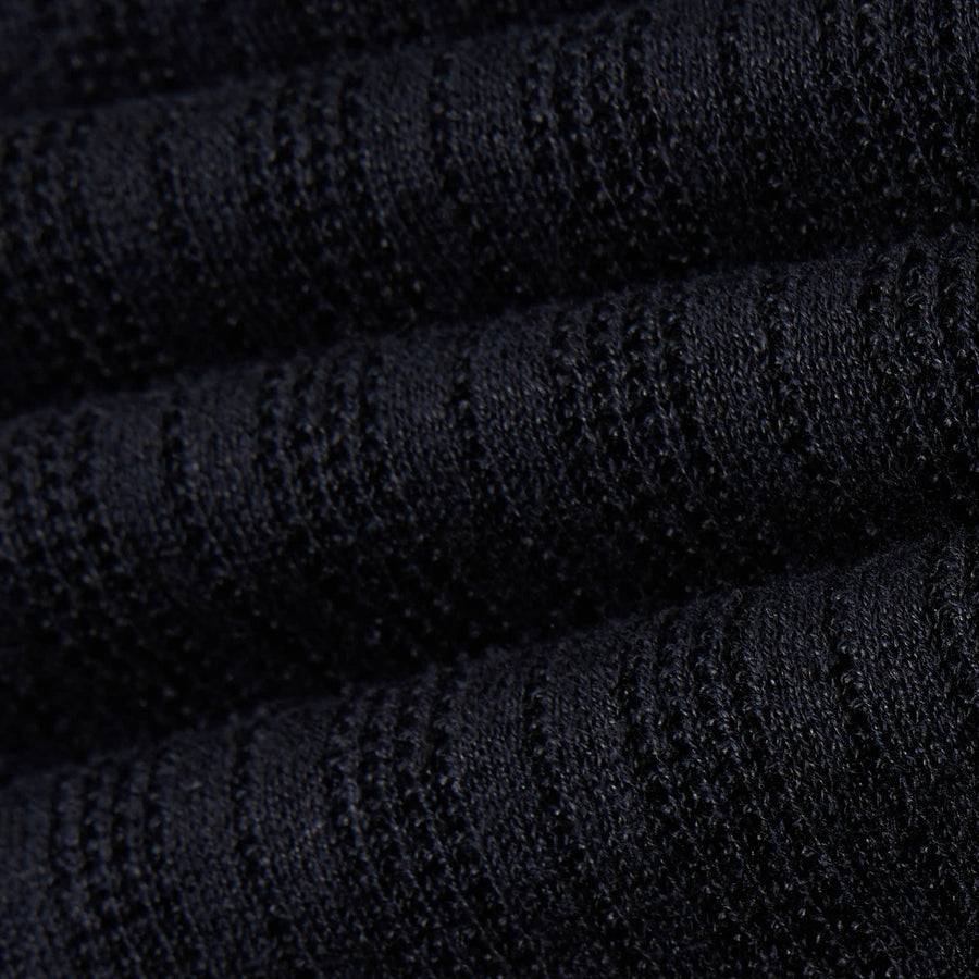 Paolo Pecora Maglia Manica Corta In Lino Cotone Extrafine - Nero