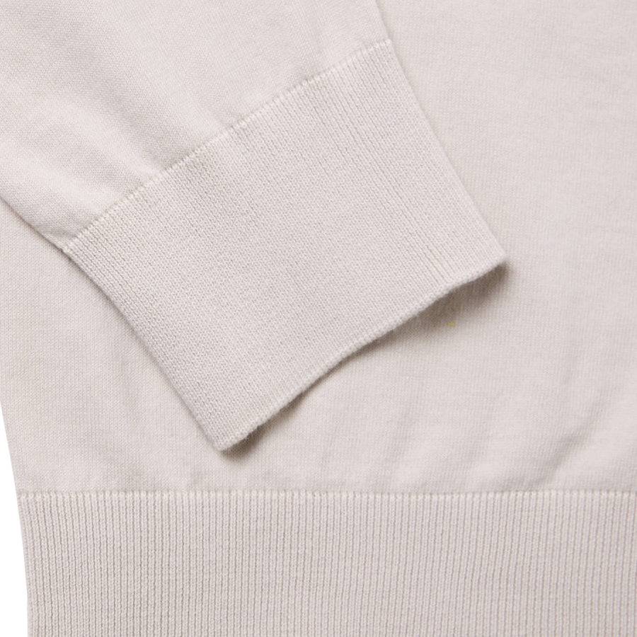 Paolo Pecora Maglia Manica Lunga In Puro Cotone Extrafine - Sabbia