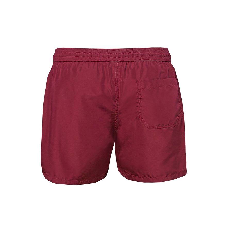 Paolo Pecora Boxer Mare Unisex Tinta Unita Bordeau