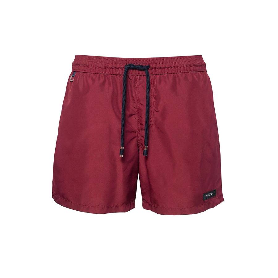 Paolo Pecora Boxer Mare Unisex Tinta Unita Bordeau