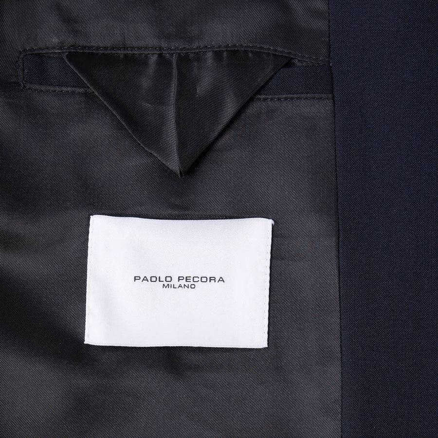 Paolo Pecora Giacca In Fresco Lana - Blu Navy