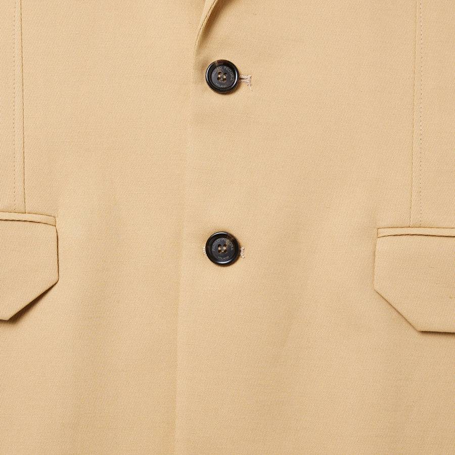 Paolo Pecora Giacca In Tela Di Cotone Lino - Curry