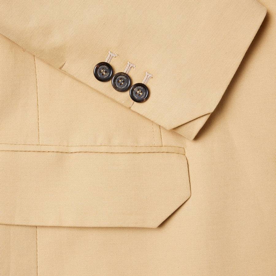 Paolo Pecora Giacca In Tela Di Cotone Lino - Curry