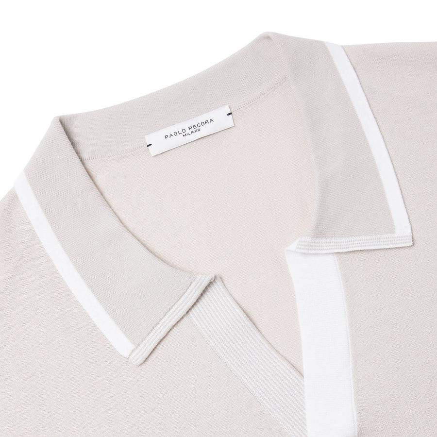 Paolo Pecora Maglia In Cotone Extrafine - Sabbia