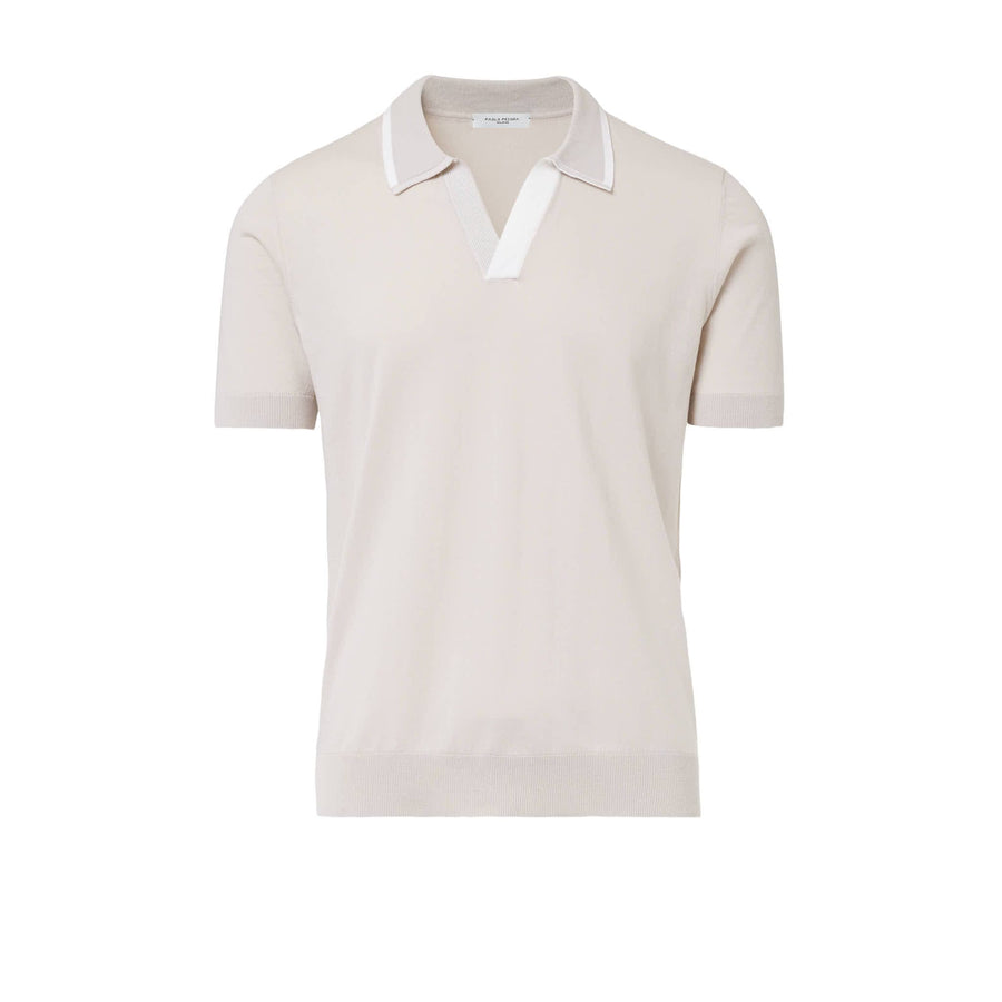 Paolo Pecora Maglia in Cotone Extrafine - Sabbia