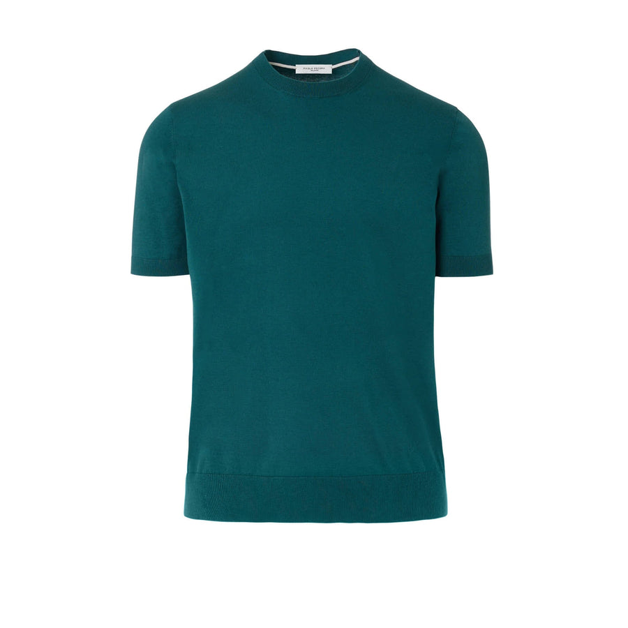 Paolo Pecora Maglia Puro Cotone Extrafine - Verde