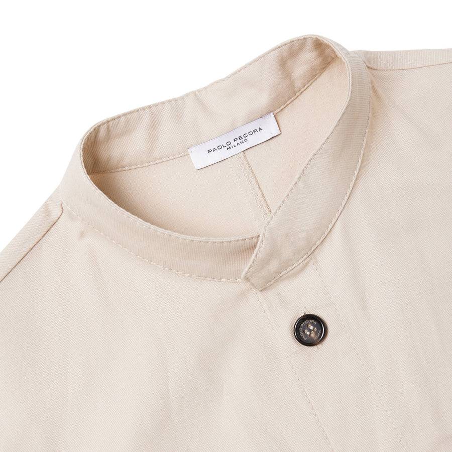 Paolo Pecora Overshirt Coreana - Sabbia