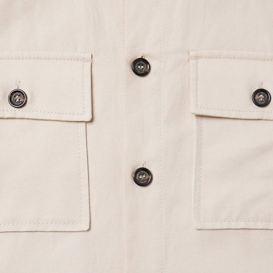 Paolo Pecora Overshirt Coreana - Sabbia