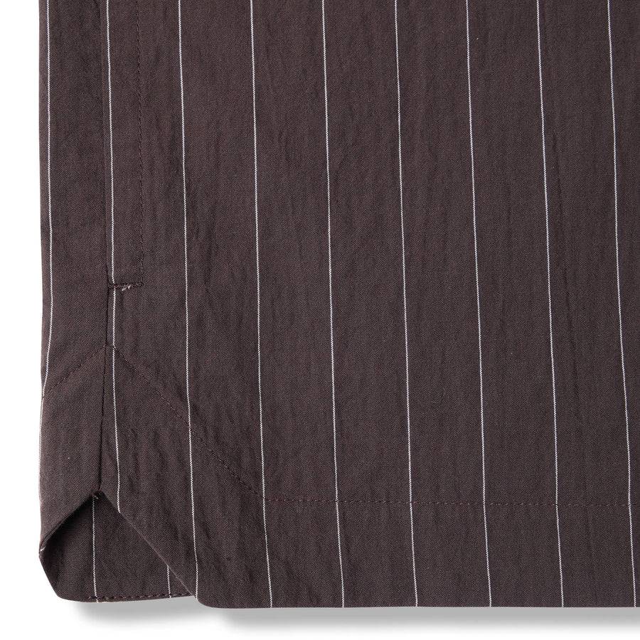 Paolo Pecora Overshirt Seersucker Gessato - Ebano