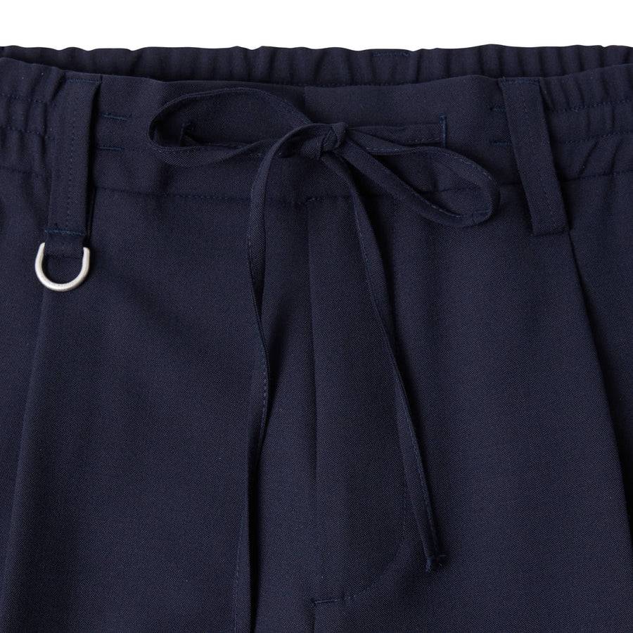 Paolo Pecora Pantaloni In Fresco Lana - Blu Navy