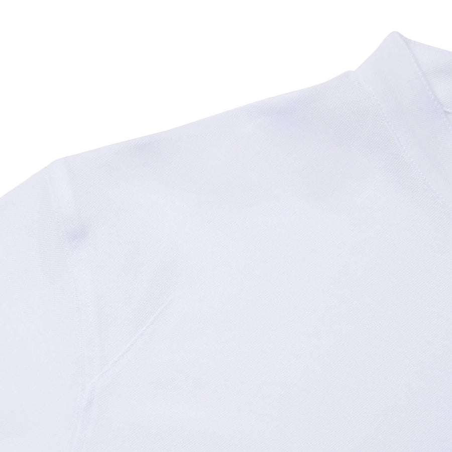 Paolo Pecora Polo Coreana In Cotone Piquet - Bianco