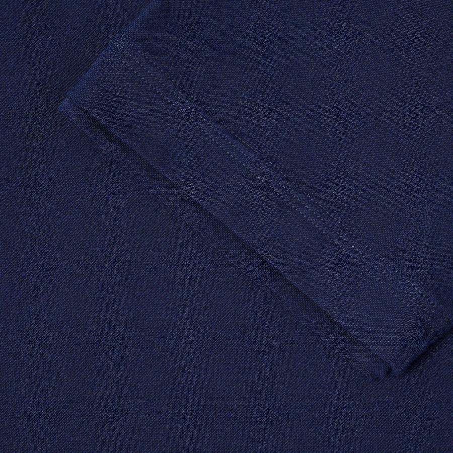 Paolo Pecora Polo In Cotone Piquet - Blu Navy