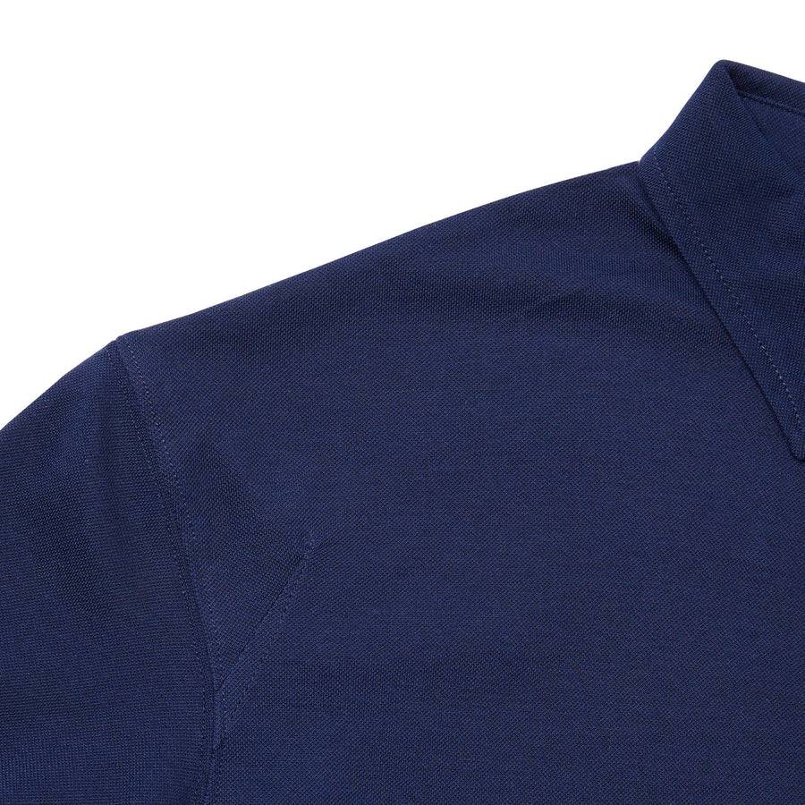 Paolo Pecora Polo In Cotone Piquet - Blu Navy