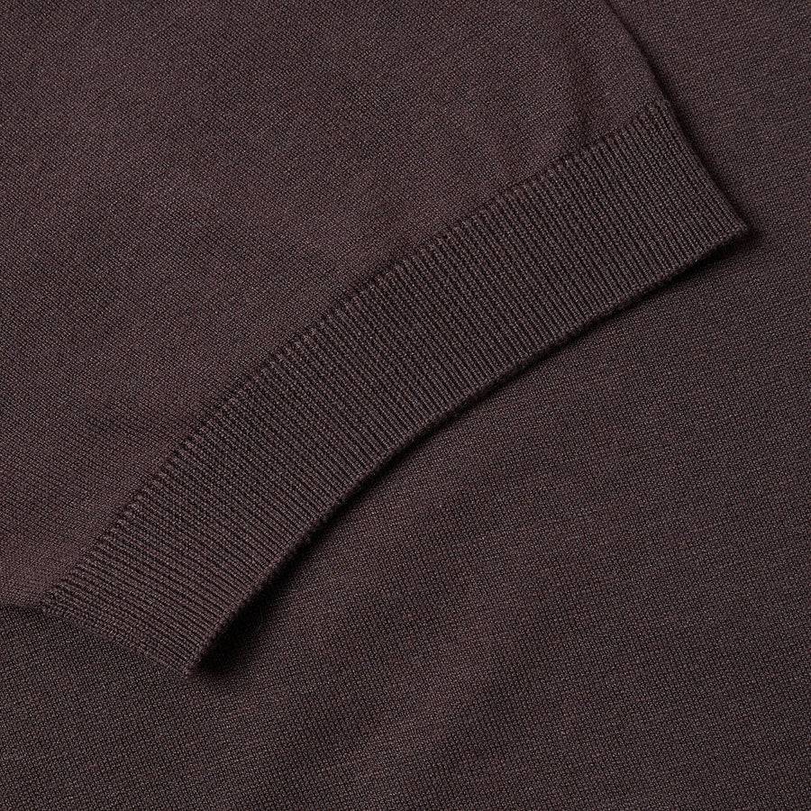 Paolo Pecora Polo In Seta Cotone Extrafine - Ebano