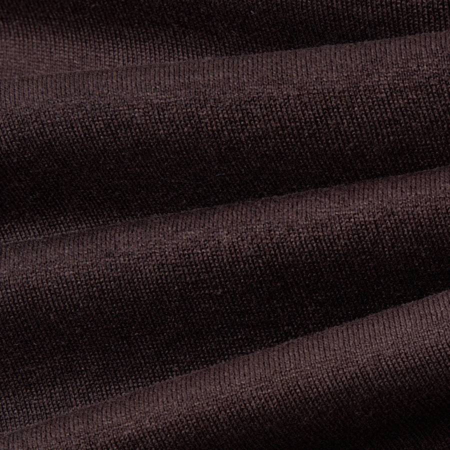 Paolo Pecora Polo In Seta Cotone Extrafine - Ebano